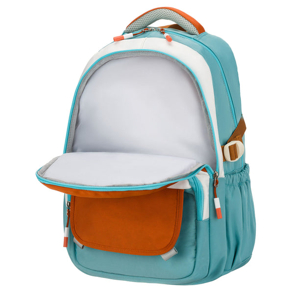 Vidēja izmēra unisex mugursoma Peterson, zili oranža
