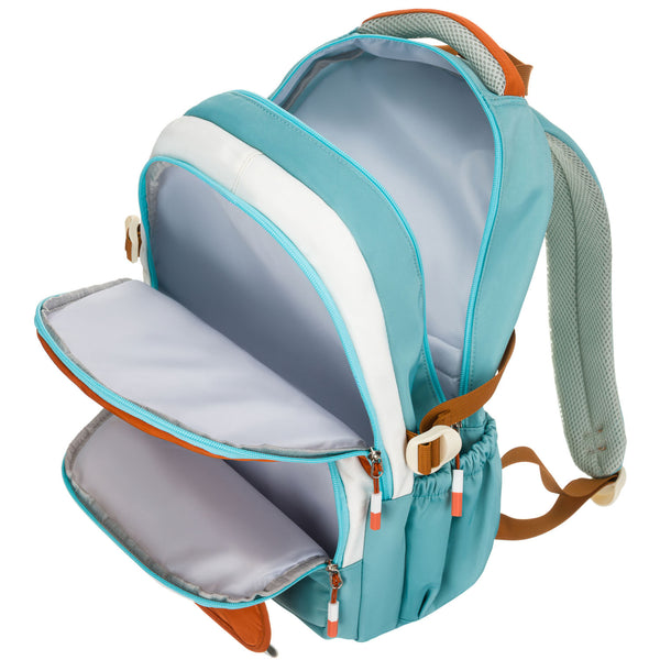 Vidēja izmēra unisex mugursoma Peterson, zili oranža