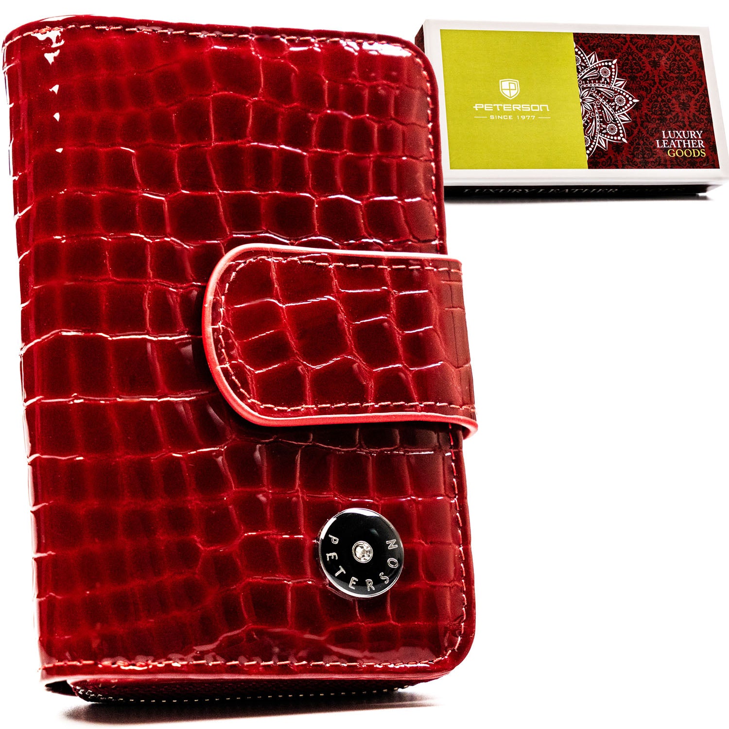 Piniginė moterims Peterson, raudona G25