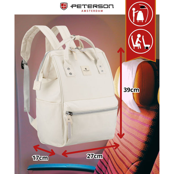 Sieviešu mugursoma Peterson, bēša K57