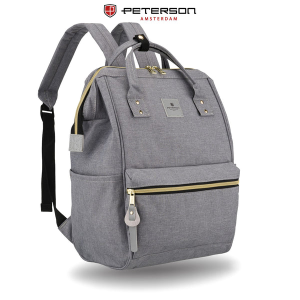 Sieviešu mugursoma Peterson, pelēka K55
