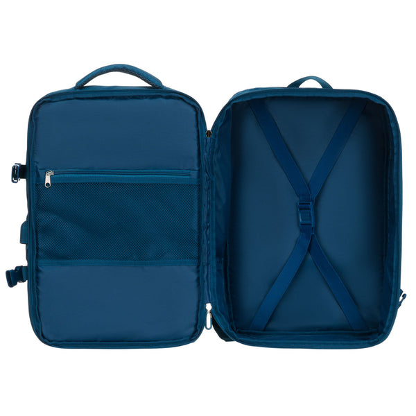 Vidēja izmēra unisex mugursoma Peterson, zila
