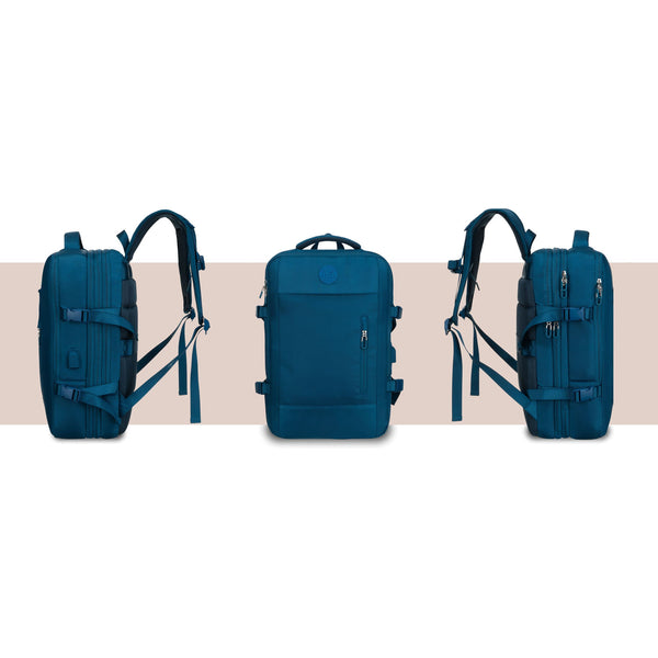 Vidēja izmēra unisex mugursoma Peterson, zila