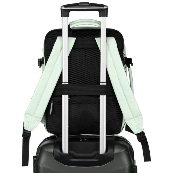 Vidēja izmēra unisex mugursoma Peterson, gaiši zaļa