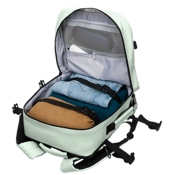 Vidēja izmēra unisex mugursoma Peterson, gaiši zaļa