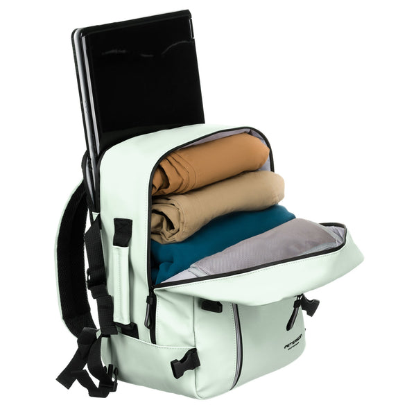 Vidēja izmēra unisex mugursoma Peterson, gaiši zaļa