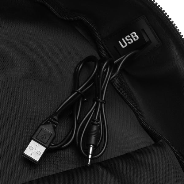 Vidēja izmēra unisex mugursoma Peterson, melna N515