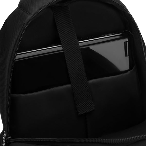 Vidēja izmēra unisex mugursoma Peterson, melna N515