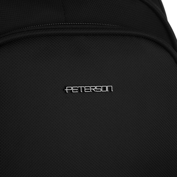 Vidēja izmēra unisex mugursoma Peterson, melna N515