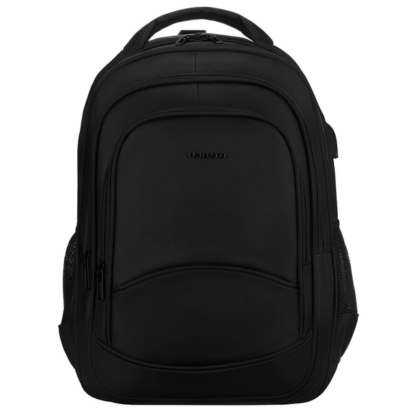 Vidēja izmēra unisex mugursoma Peterson, melna N515