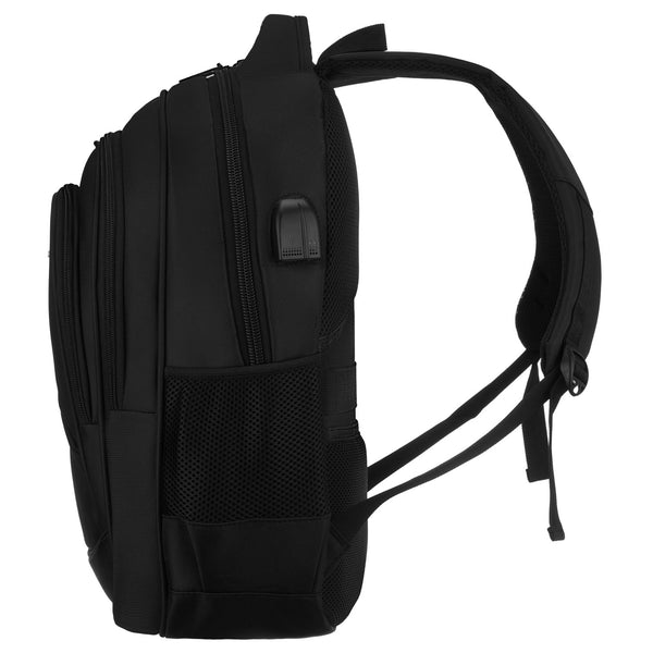 Vidēja izmēra unisex mugursoma Peterson, melna N515