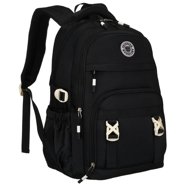 Vidēja izmēra unisex mugursoma Peterson, melna