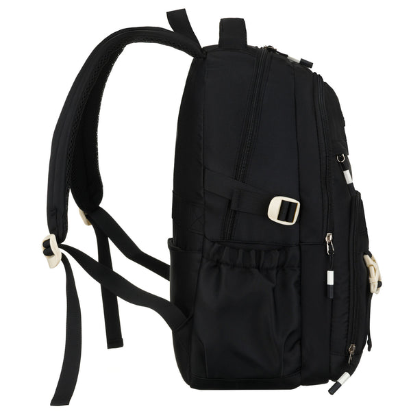 Vidēja izmēra unisex mugursoma Peterson, melna