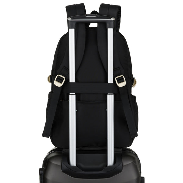 Vidēja izmēra unisex mugursoma Peterson, melna