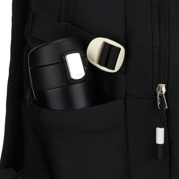 Vidēja izmēra unisex mugursoma Peterson, melna