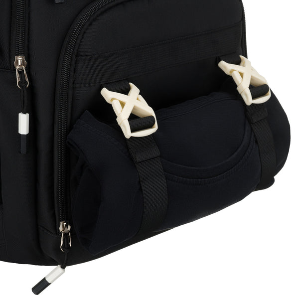 Vidēja izmēra unisex mugursoma Peterson, melna