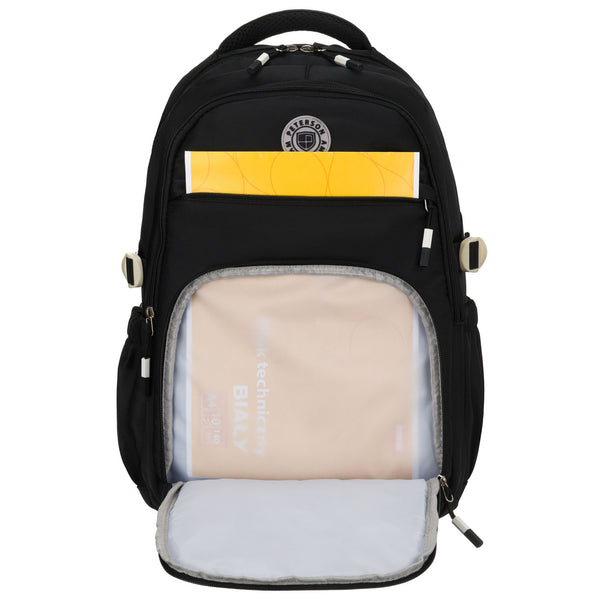 Vidēja izmēra unisex mugursoma Peterson, melna