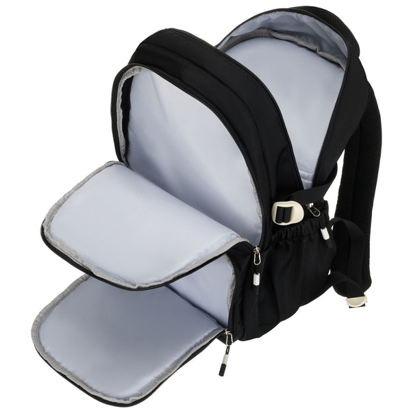 Vidēja izmēra unisex mugursoma Peterson, melna