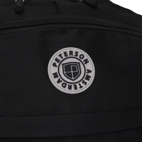 Vidēja izmēra unisex mugursoma Peterson, melna