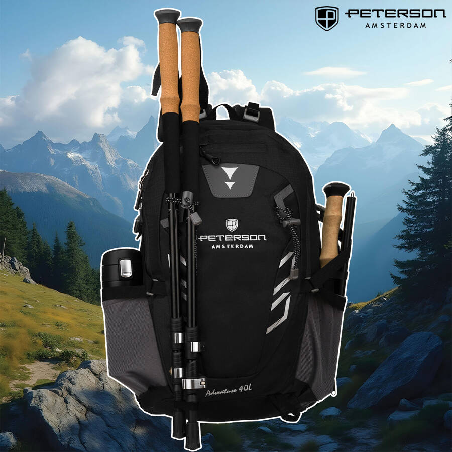 Juoda žygio kuprinė Peterson Adventure