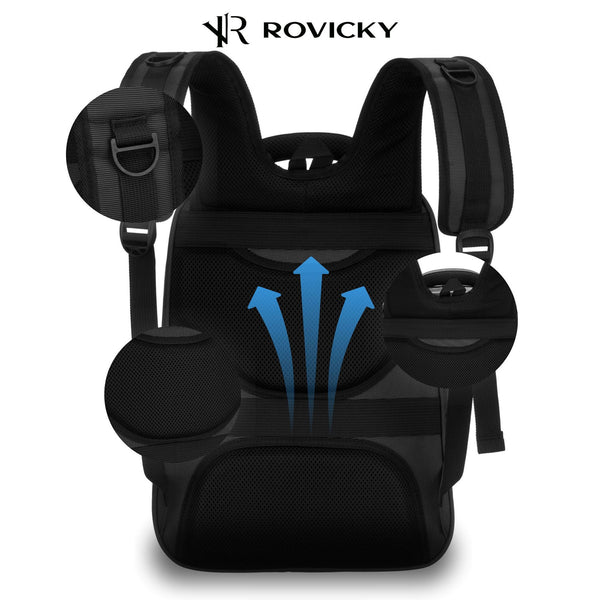 Vīriešu mugursoma Rovicky, melna K28