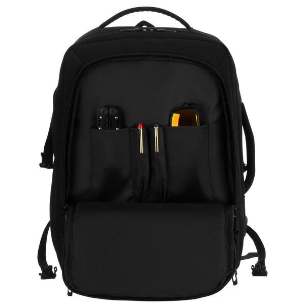Vidēja izmēra unisex mugursoma Peterson, melna N516