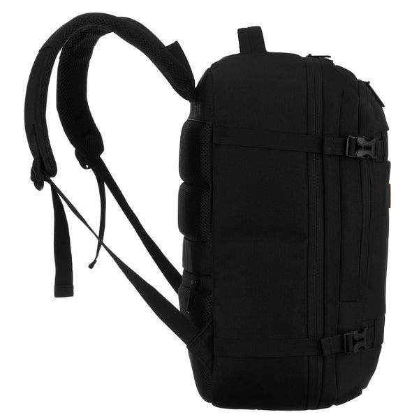 Vidēja izmēra unisex mugursoma Peterson, melna N516