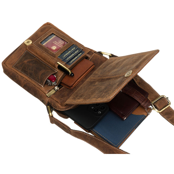 Vīriešu soma Peterson, brūna R338