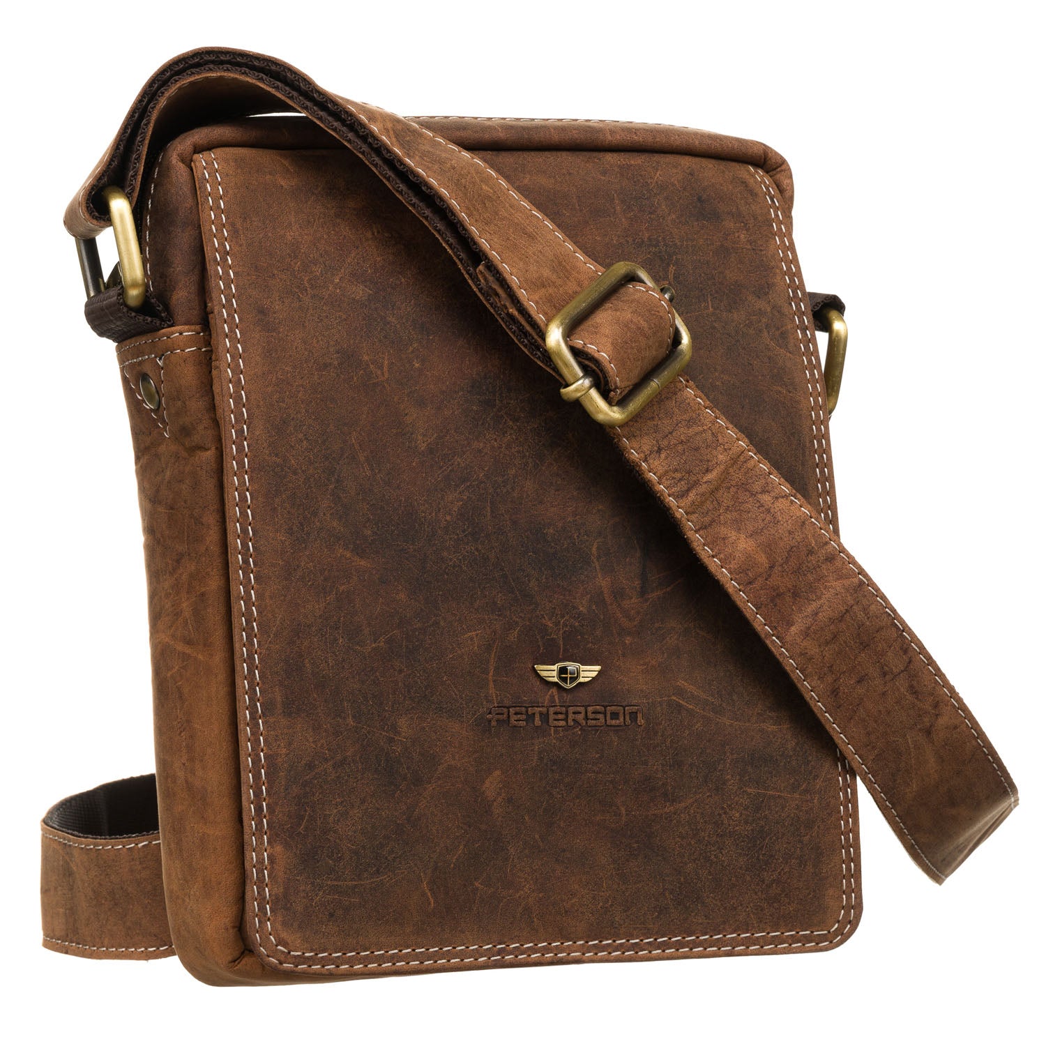 Vīriešu soma Peterson, brūna R338