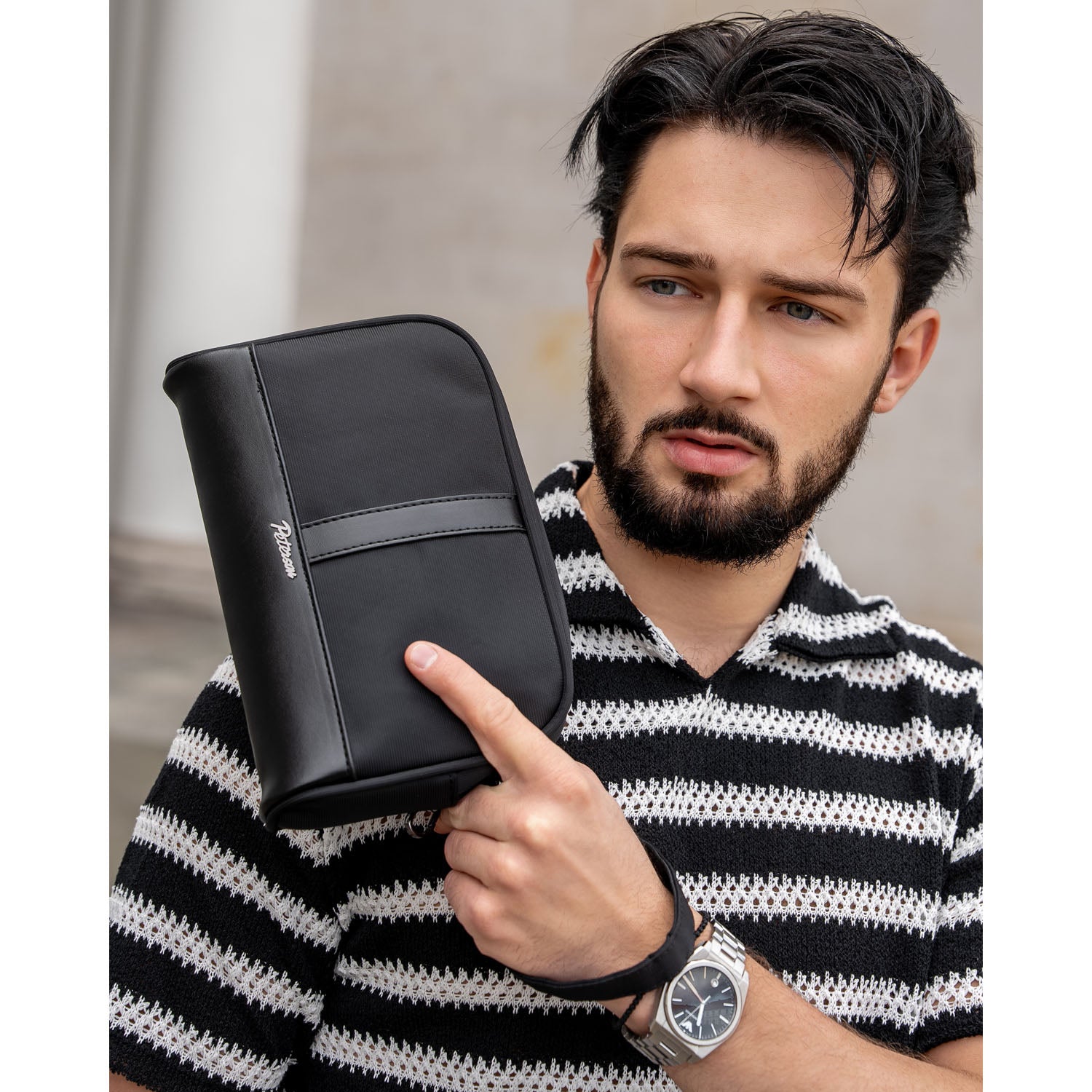 Vīriešu soma Peterson, melna R226