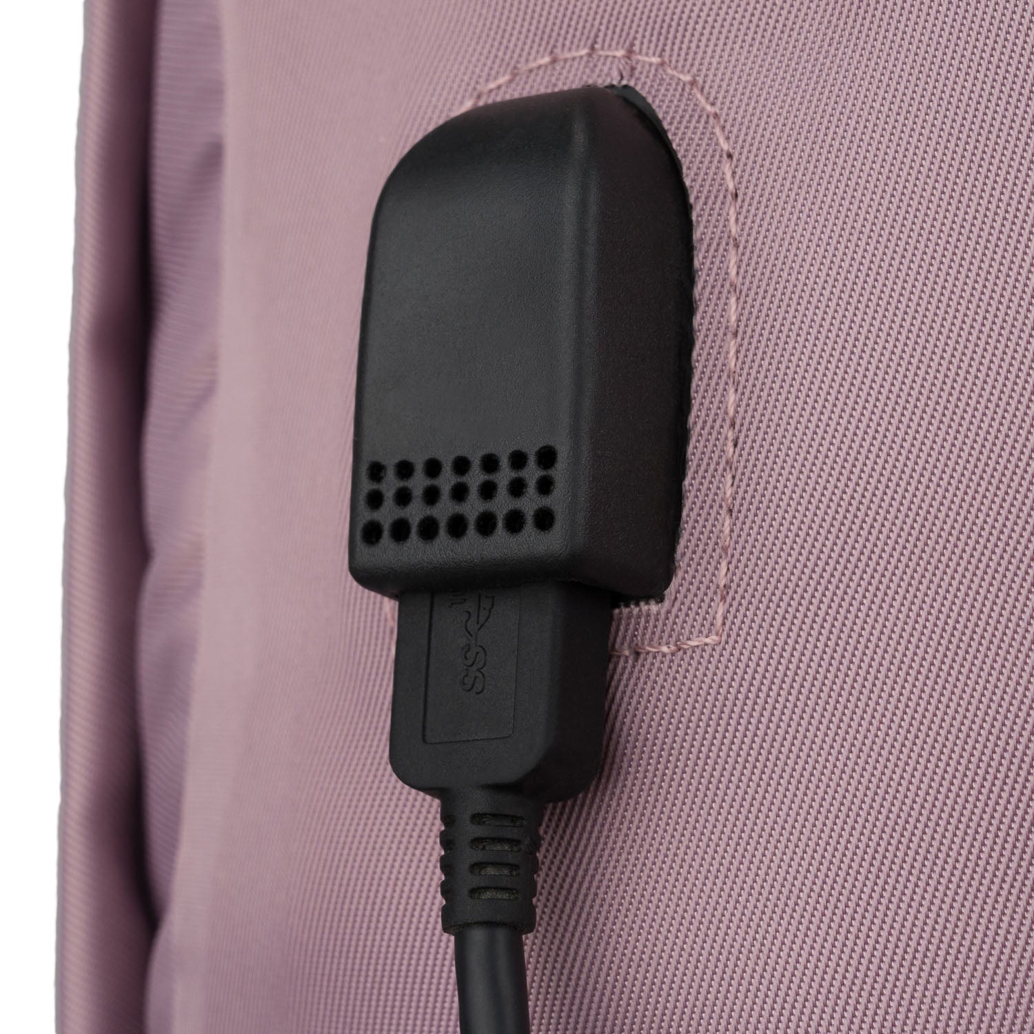 Rožinė kelioninė kuprinė su USB Peterson K83