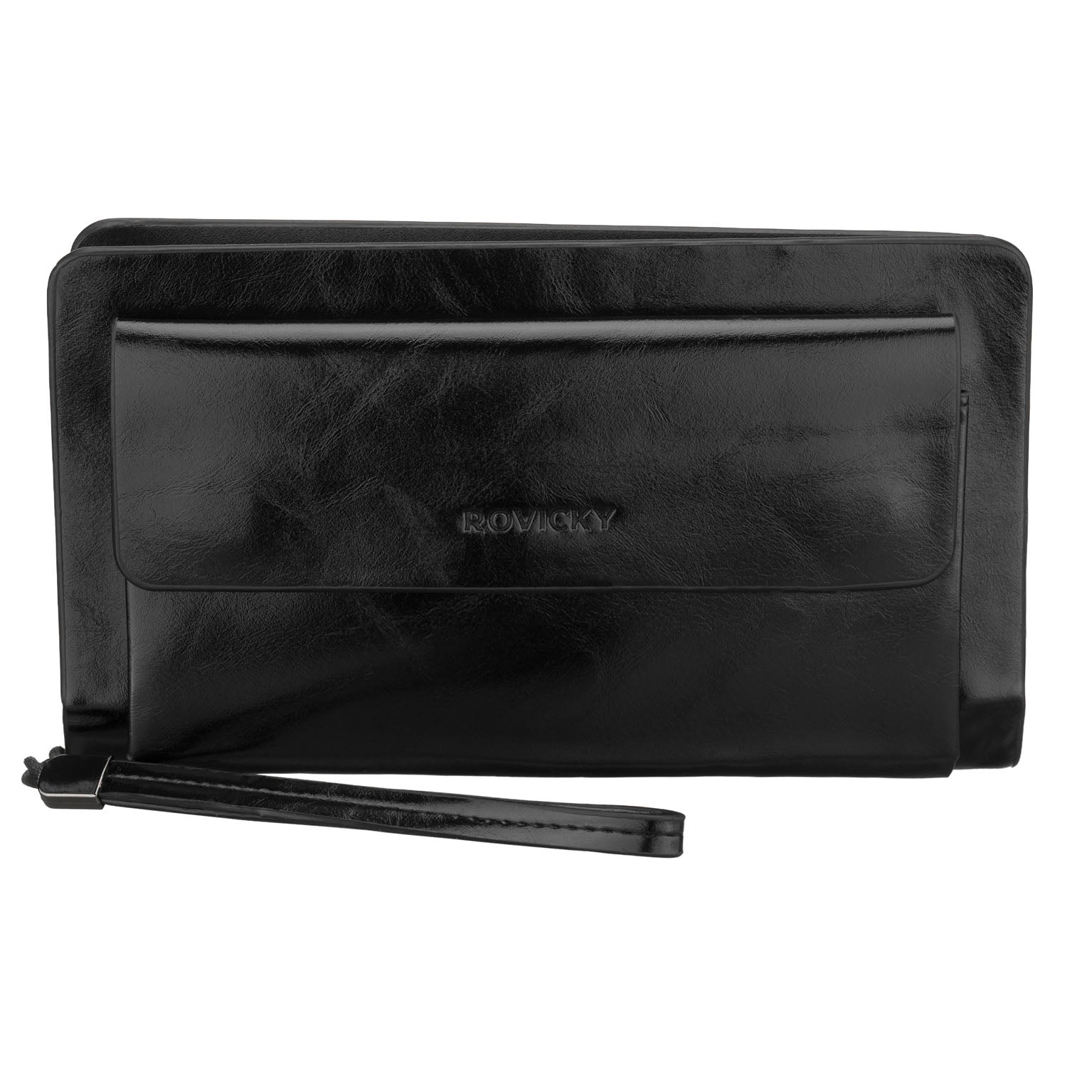 Vīriešu rokassoma no mākslīgās ādas Rovicky, melna AX25