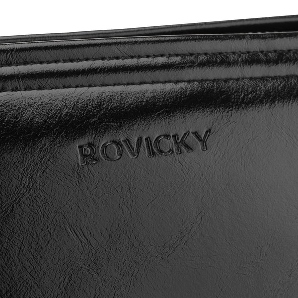 Vīriešu Rovicky maks ar rāvējslēdzēju, melns AX26