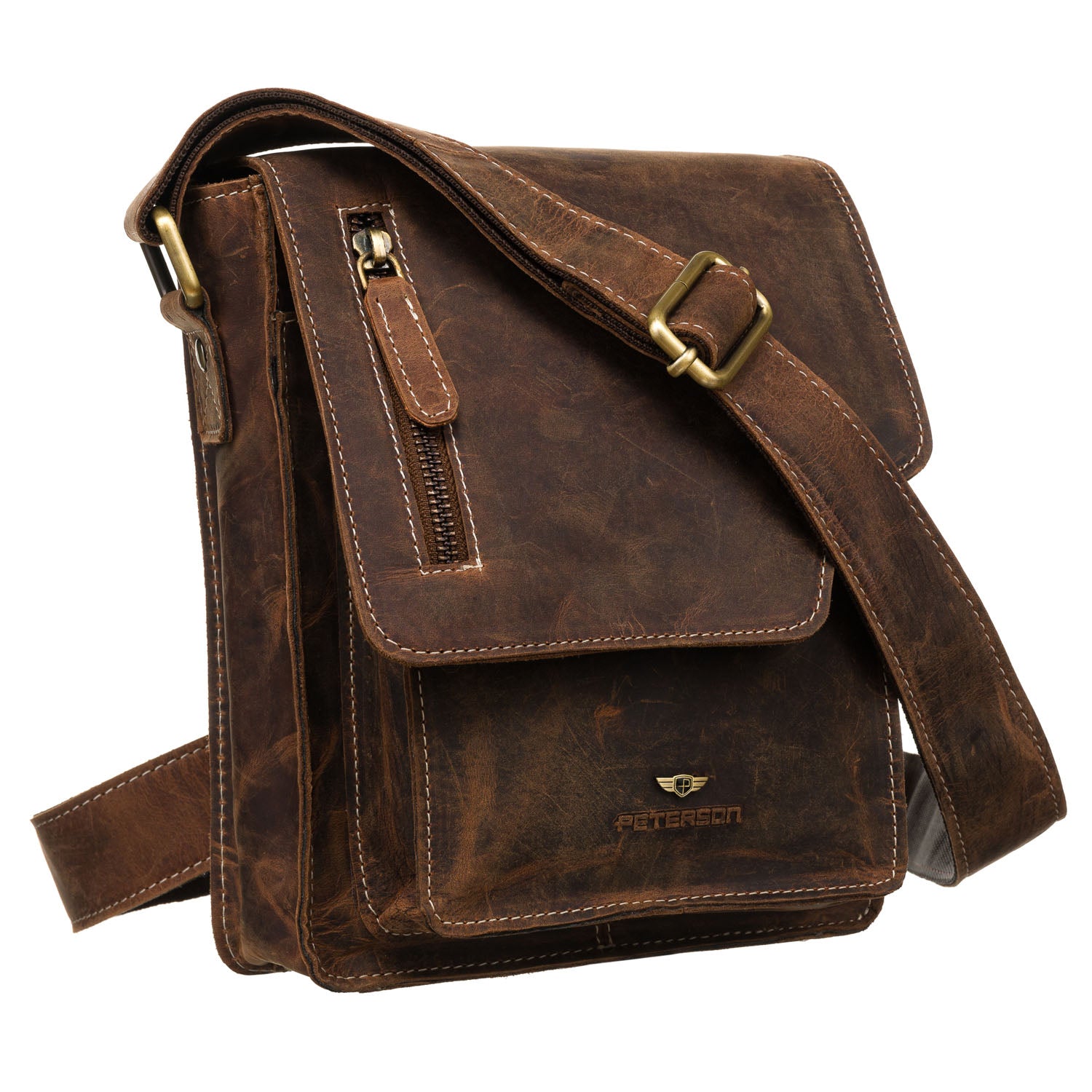 Vīriešu soma Peterson, brūna R328