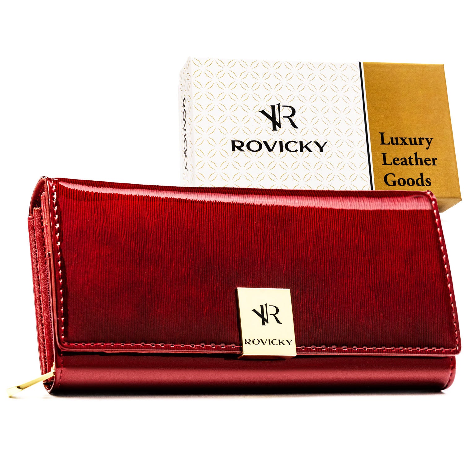 Didelė piniginė moterims Rovicky, raudona G36