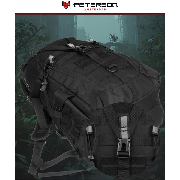 Vīriešu mugursoma Peterson, melna K26