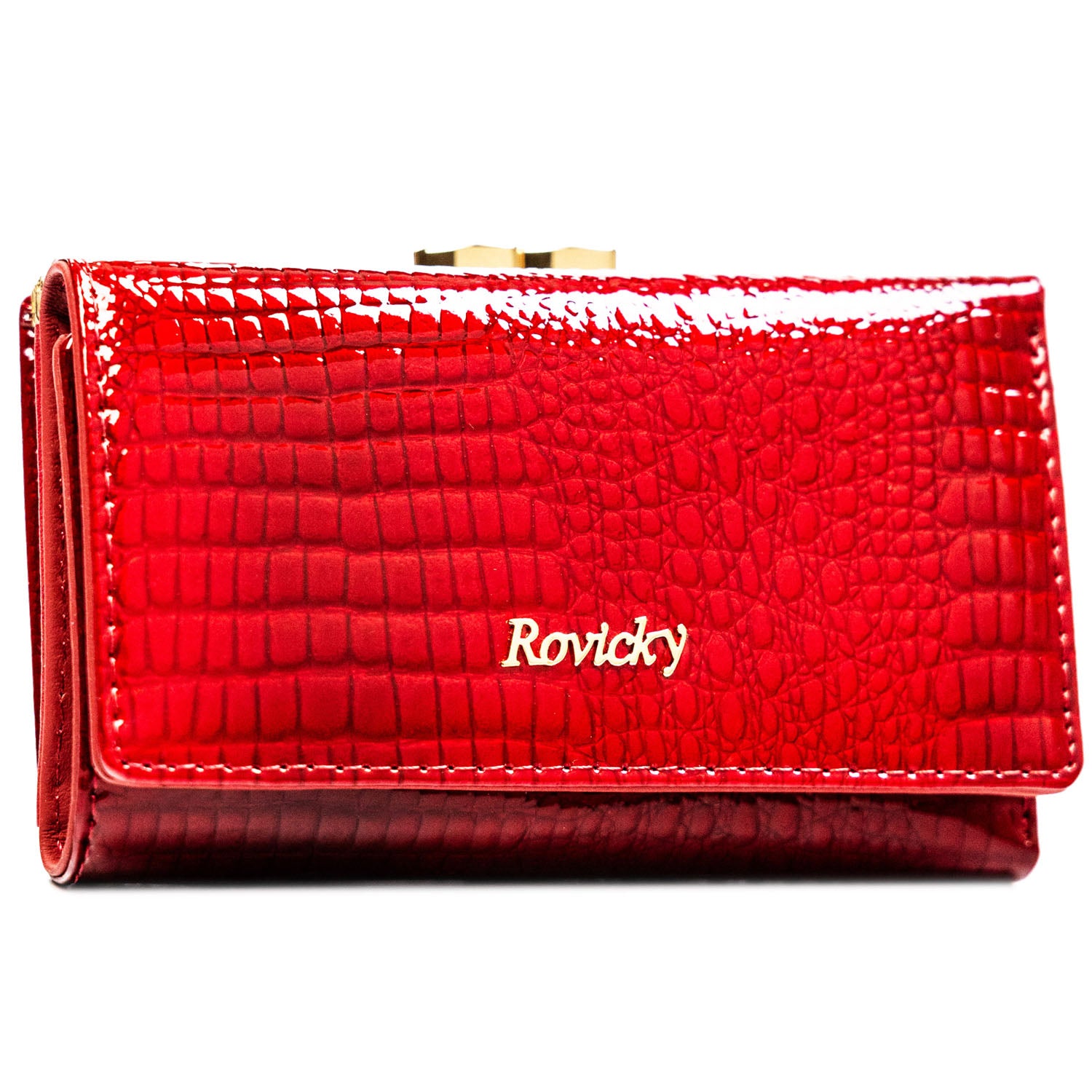 Vidēja izmēra sieviešu maks Rovicky, sarkans