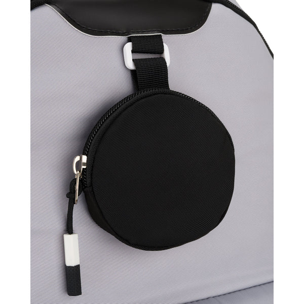 Vidēja izmēra unisex mugursoma Peterson, pelēkmelna