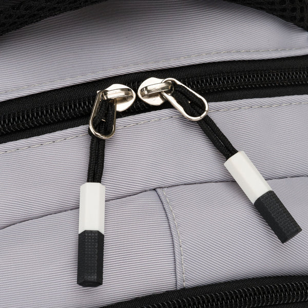 Vidēja izmēra unisex mugursoma Peterson, pelēkmelna