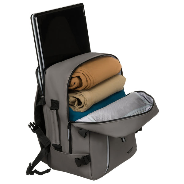 Liela unisex mugursoma Peterson, pelēka