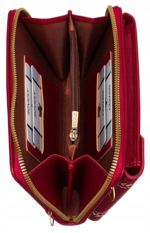 2in1 rokassoma ar garu siksnu Cavaldi, sarkana C0161