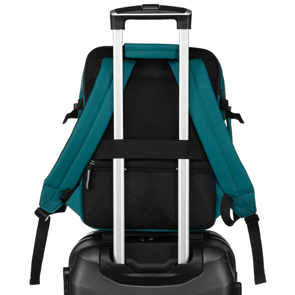 Vidēja izmēra unisex mugursoma Peterson, tirkīza krāsā