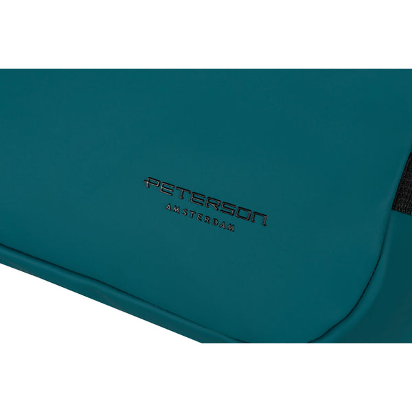 Vidēja izmēra unisex mugursoma Peterson, tirkīza krāsā