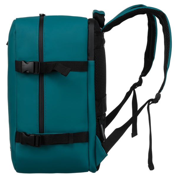 Vidēja izmēra unisex mugursoma Peterson, tirkīza krāsā