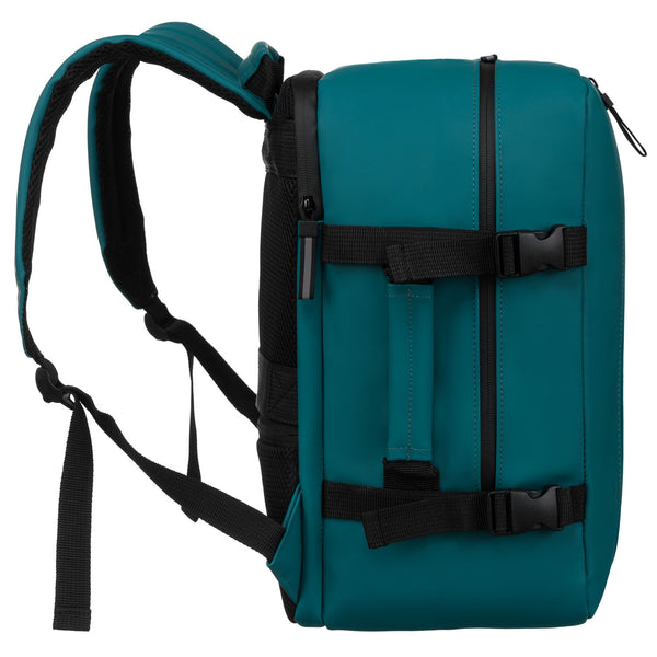 Vidēja izmēra unisex mugursoma Peterson, tirkīza krāsā