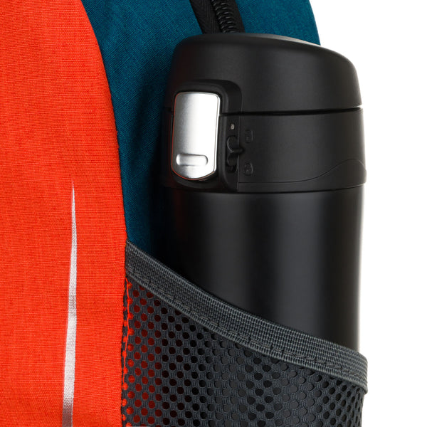 Unisex mugursoma Peterson, tumši zili oranža K1