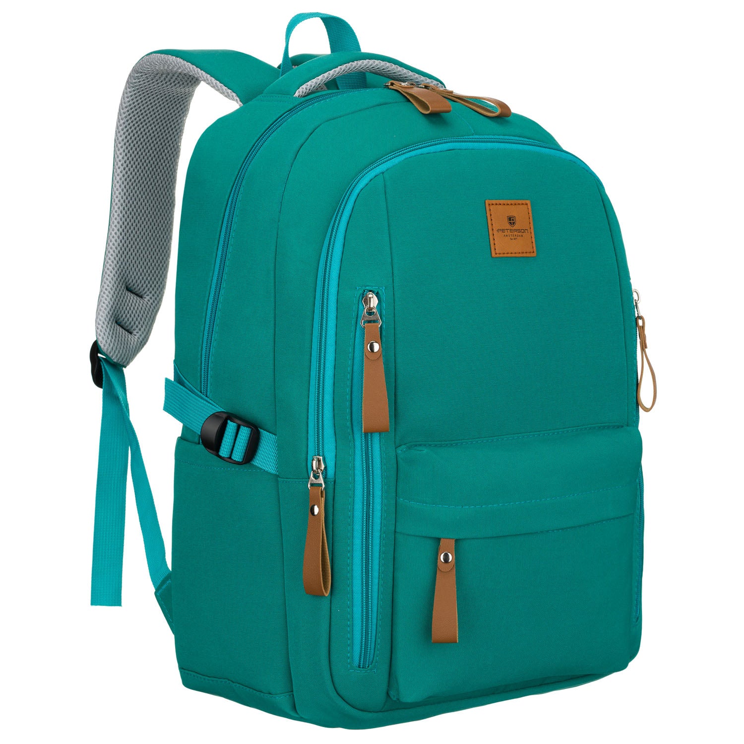 Vidēja izmēra unisex mugursoma Peterson, zaļa