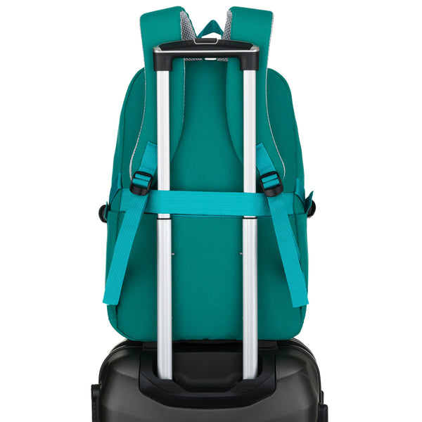 Vidēja izmēra unisex mugursoma Peterson, zaļa