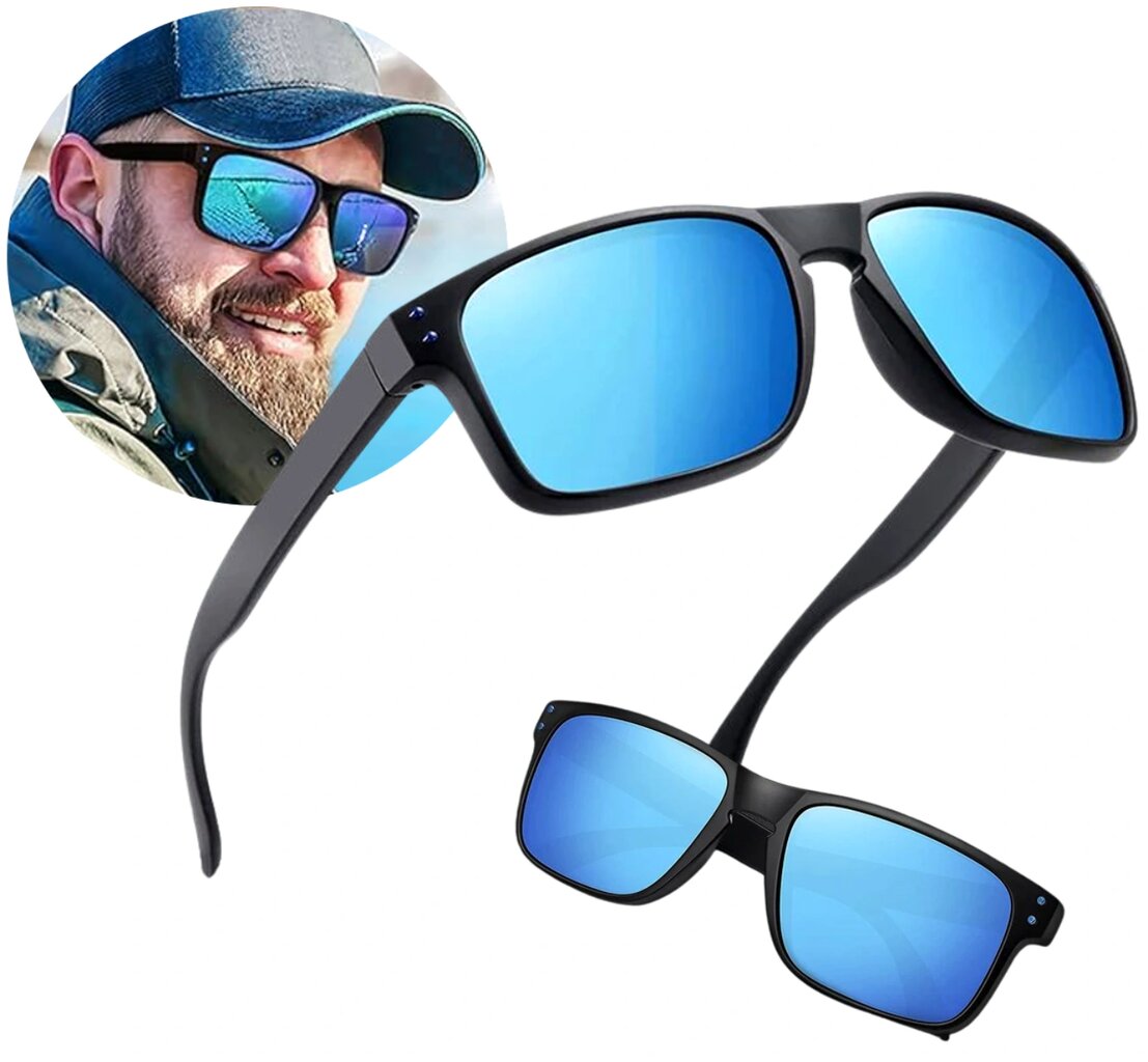 Polarizētas vīriešu saulesbrilles H92 zilas