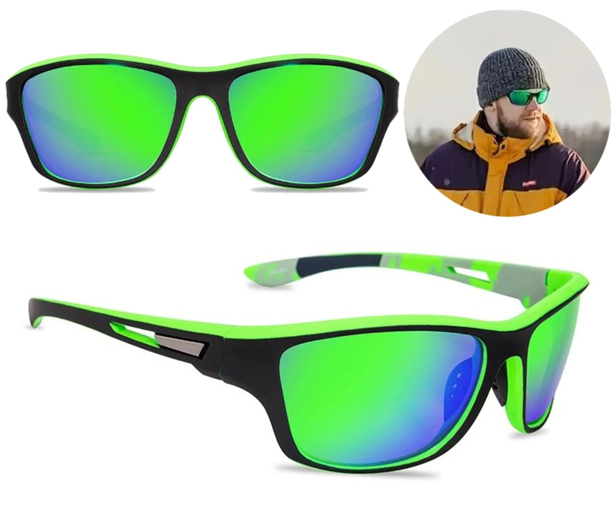Polarizētas sporta saulesbrilles vīriešiem A3
